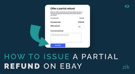 5)Then click Confirm and the refund will be sent to your buyers account. . Partial refund on ebay